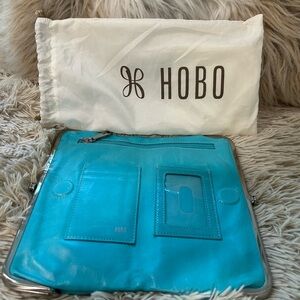 HOBO Turquoise Leather Wallet